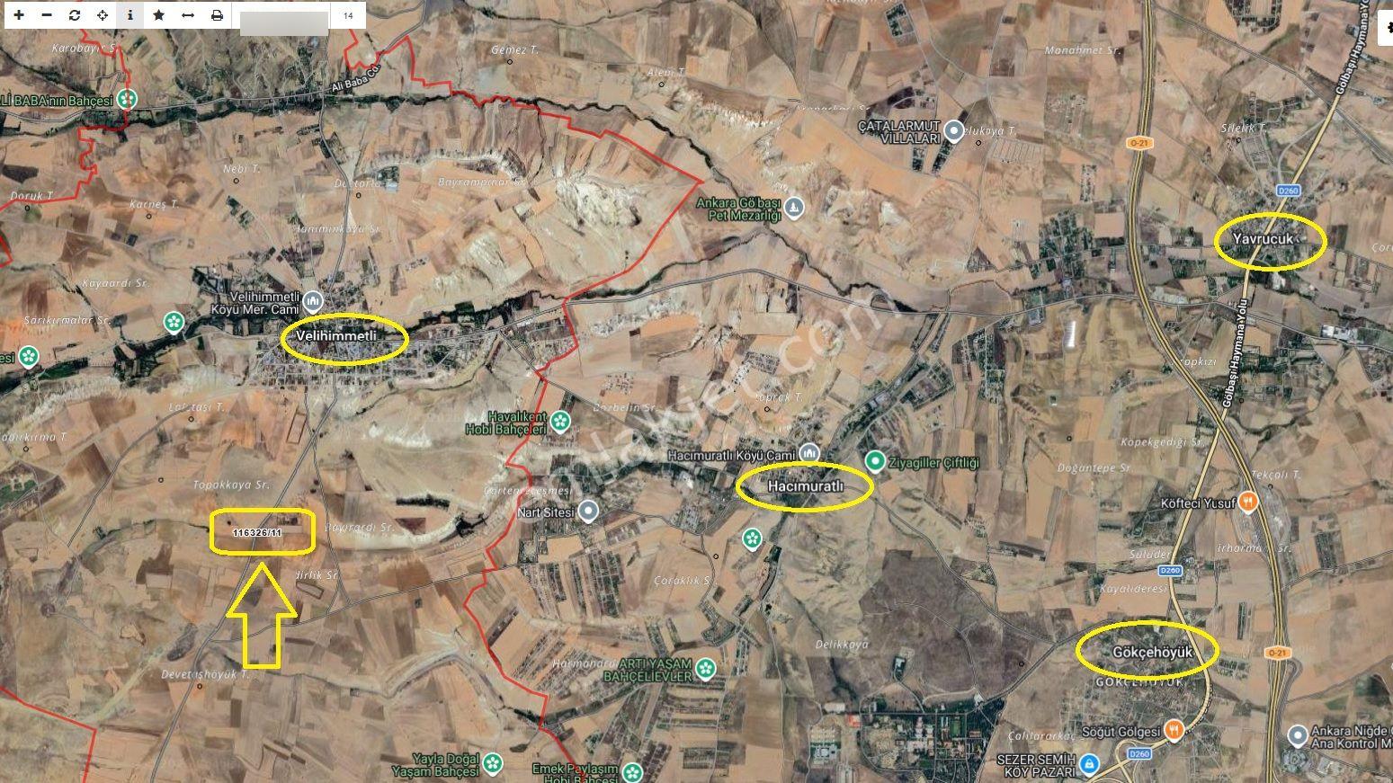 Gölbaşı Velihimmetli De 344m2 Tek Tapu Asfalta Cephe Tarla - Görsel 5