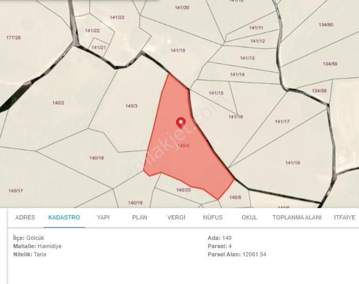 Kocaeli Gölcük Hamidiye Mah Bungolow Yapmaya Uygun Satılık Arsa - Görsel 4