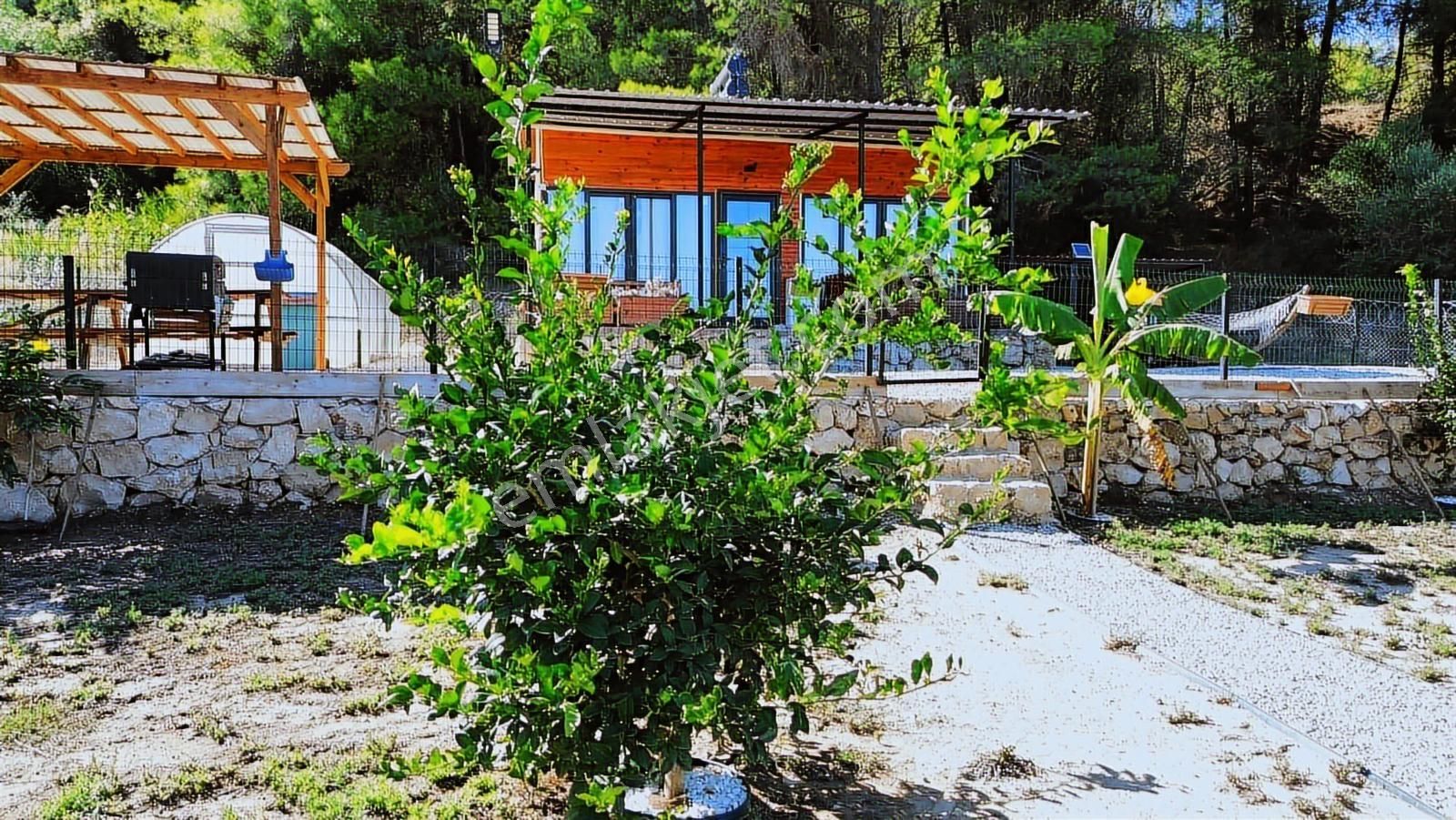 Yaşama Hazır Evli, Bahçeli,seralı Harika Manzaralı Satılık Arazi - Görsel 3