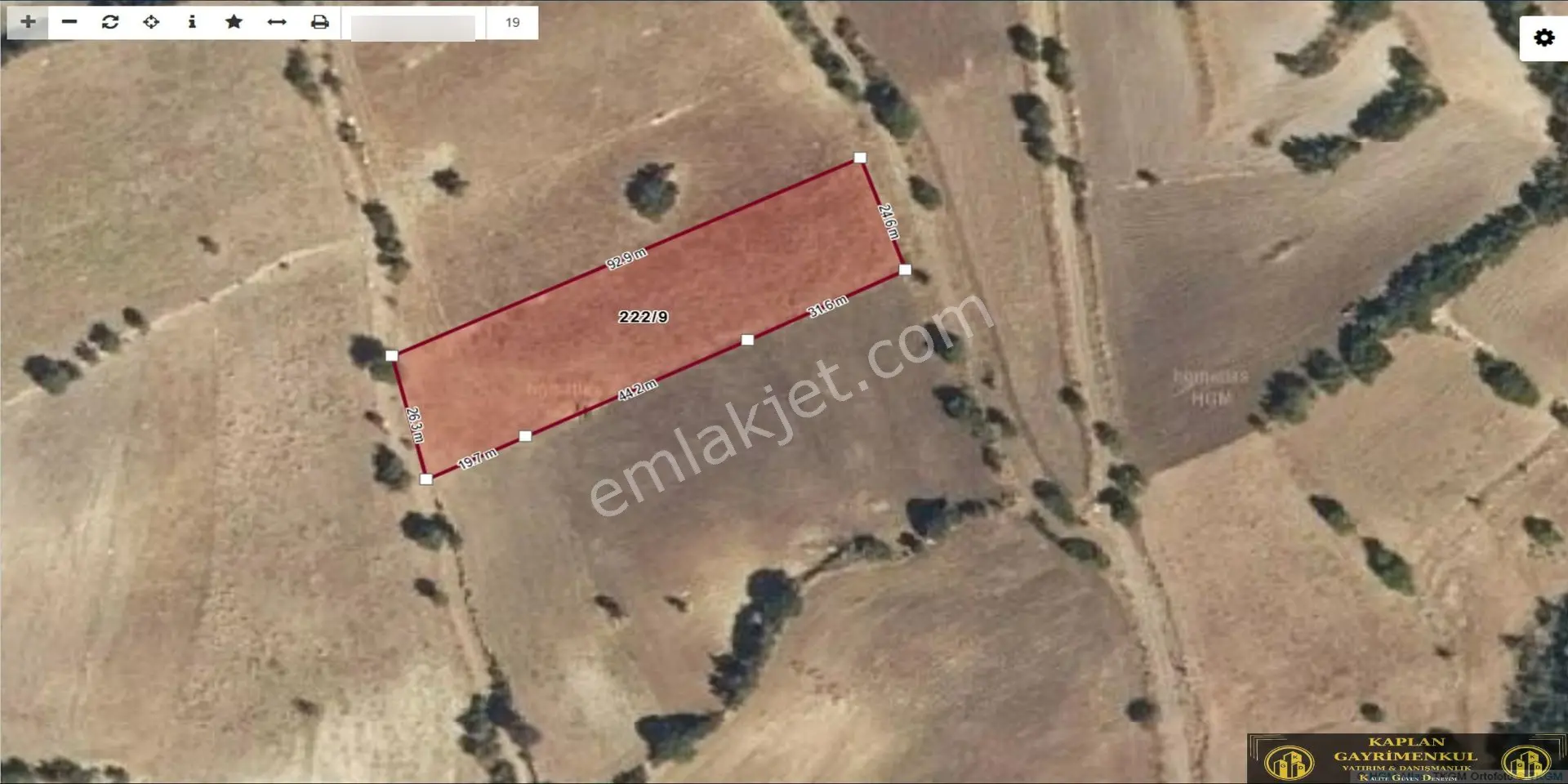 Kaplan Gayrimenkul’den Isparta Gelendost - Yeşilköy'de Göl Manzaralı 2350 M² Satılık Tarla - Görsel 2