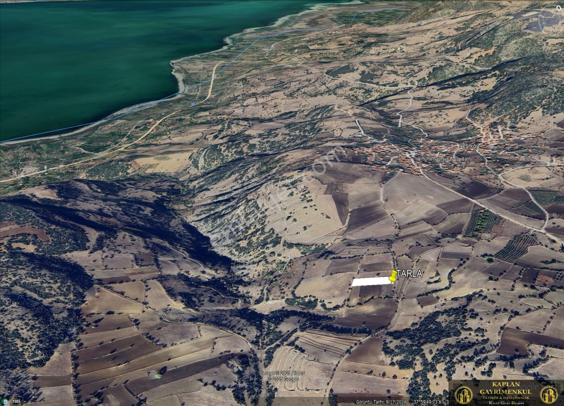 Kaplan Gayrimenkul’den Isparta Gelendost - Yeşilköy'de Göl Manzaralı 2350 M² Satılık Tarla - Görsel 11