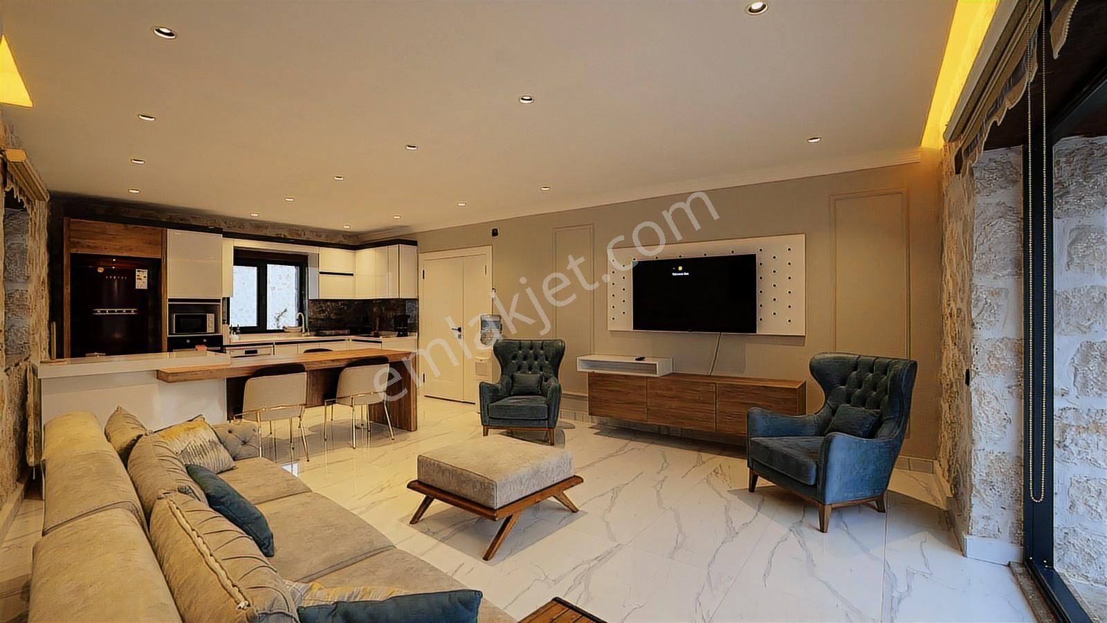 Kaş Kalkan'da Yapı Kayıtlı Belgeli Taş Konsept 2 Lüks Villa - Görsel 23