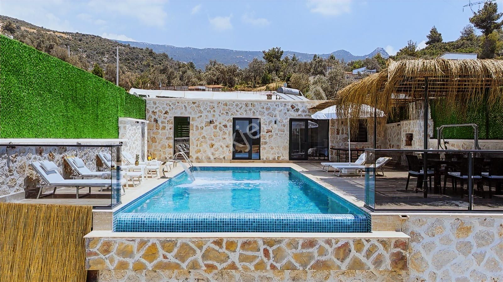 Kaş Kalkan'da Yapı Kayıtlı Belgeli Taş Konsept 2 Lüks Villa - Görsel 16