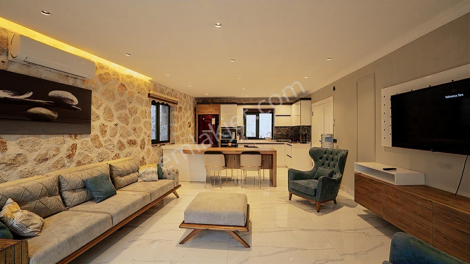 Kaş Kalkan'da Yapı Kayıtlı Belgeli Taş Konsept 2 Lüks Villa - Görsel 14