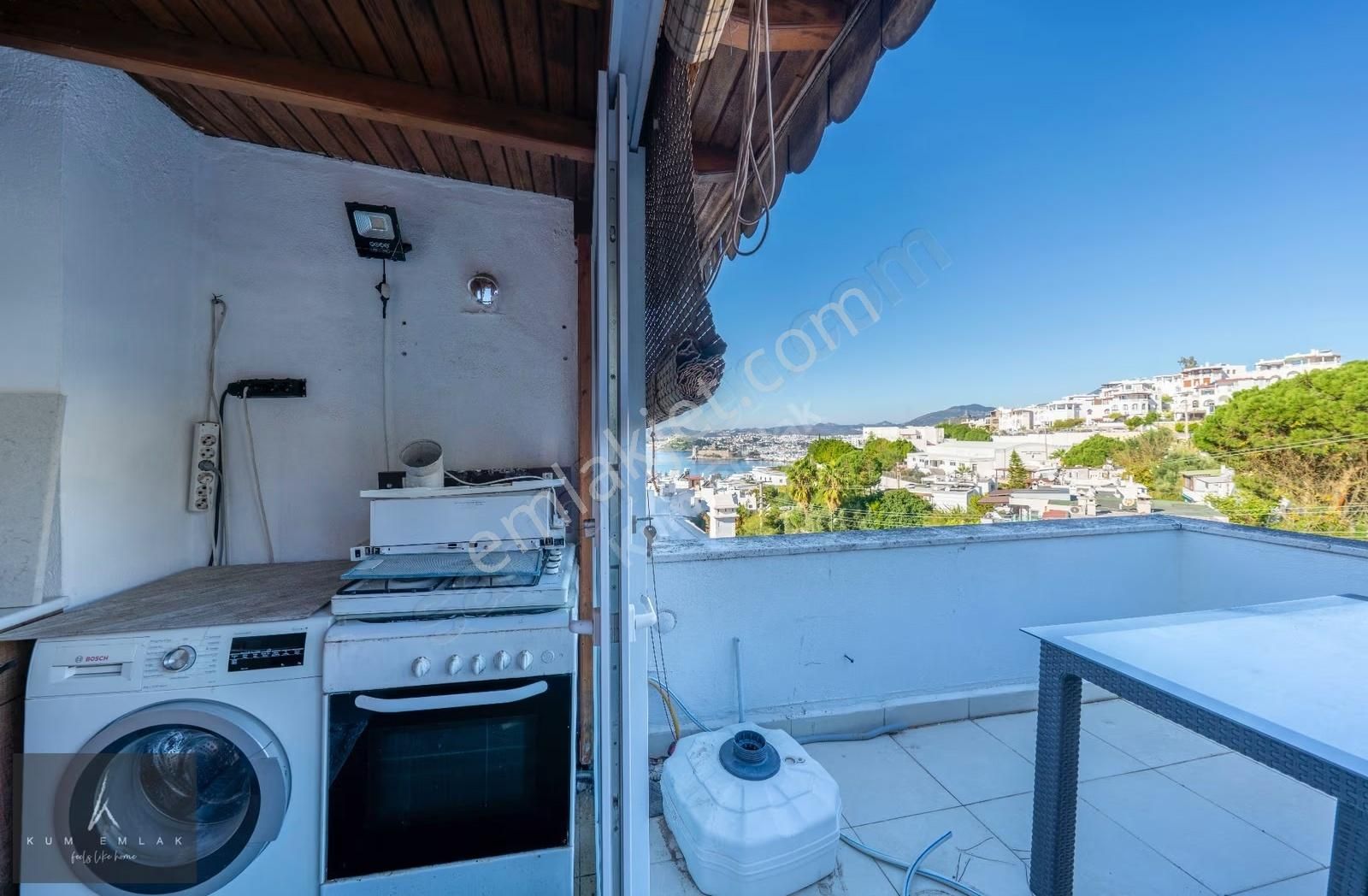 Bodrum Kumbahçe'de Satılık Kale Manzaralı Tripleks - Görsel 26