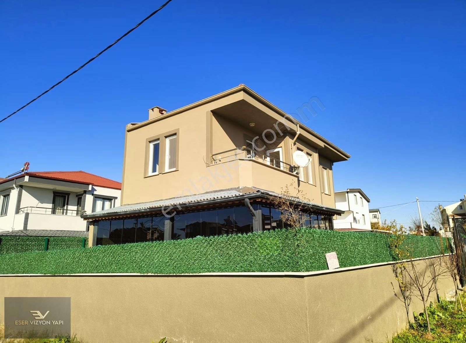 #eser Vizyon Parka Cephe Cam Balkon Geniş Bahçeli Müstakil Villa