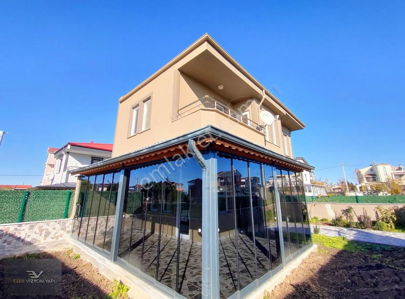 #eser Vizyon Parka Cephe Cam Balkon Geniş Bahçeli Müstakil Villa - Görsel 17