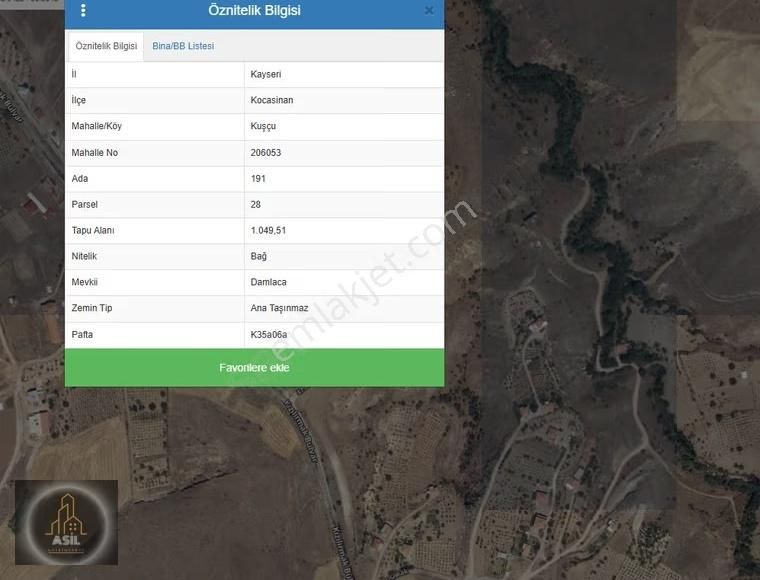 Birsen Durna Dan Kocasinan Kuşçu Da 520 M2 Bakımlı Satılık Bağ - Görsel 2