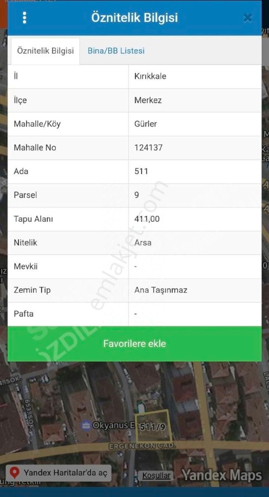 Kırıkkale Merkez'de 24 Dairelik Satılık 2 Cadde Cephe 411 - Görsel 2