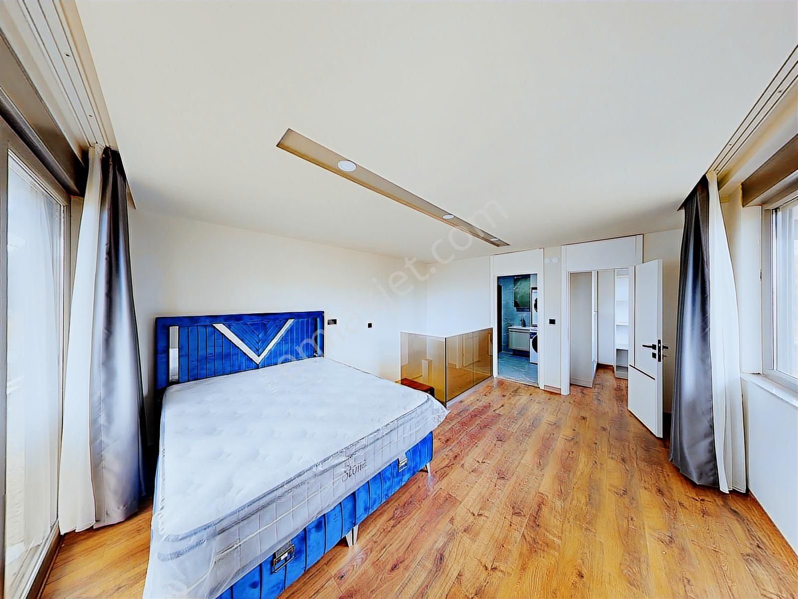 Lüks Sitede Sıfır Eşyalı Kiralık Tripleks 1+1 Daire - Görsel 17