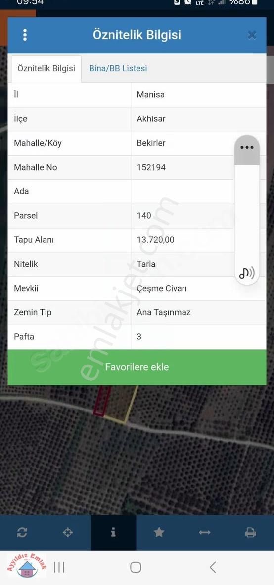 Ayyıldız Emlak Tan Bekirler Mah Elektirk Su Yol Dam Mevcut - Görsel 2