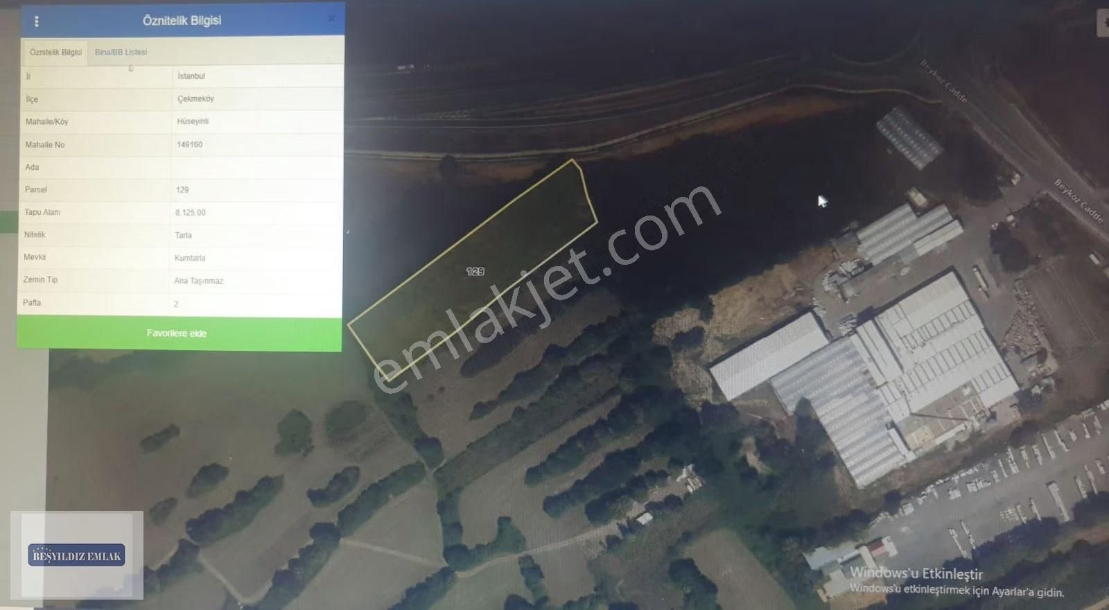 Çekmeköy K.m.otoyolu Gişeleri Hüseyinli Çıkışı 8125m2 Tarla - Görsel 2
