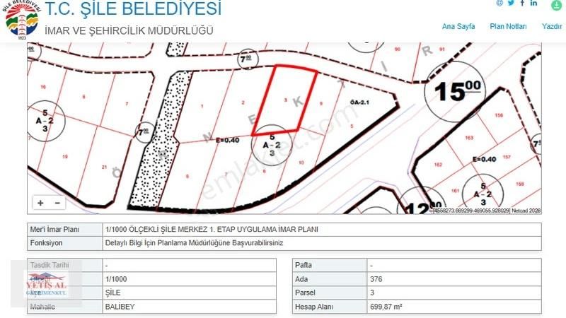 Balibey De Manzaralı 700m2 %40 Villa Konut İmarlı Satılık Arsa - Görsel 8
