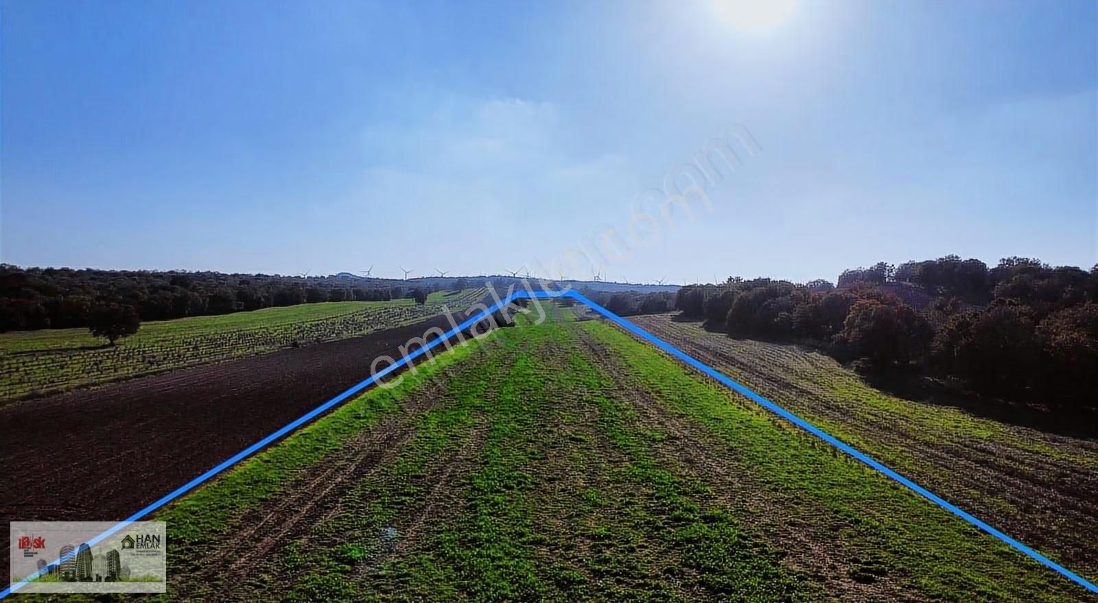 Ezine Mahmudiye'de Kelepir 11800m2 Tarla Han Emlak Otomotiv'den