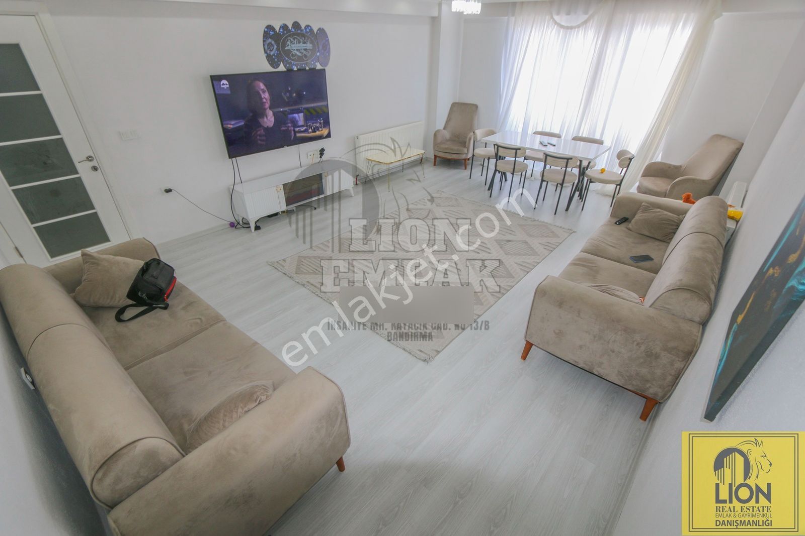 🟨⬛ Lıon Emlak'tan Özel Tasarım , Geniş Çift Cepheli 4+1 Satılık Daire⬛🟨 - Görsel 3