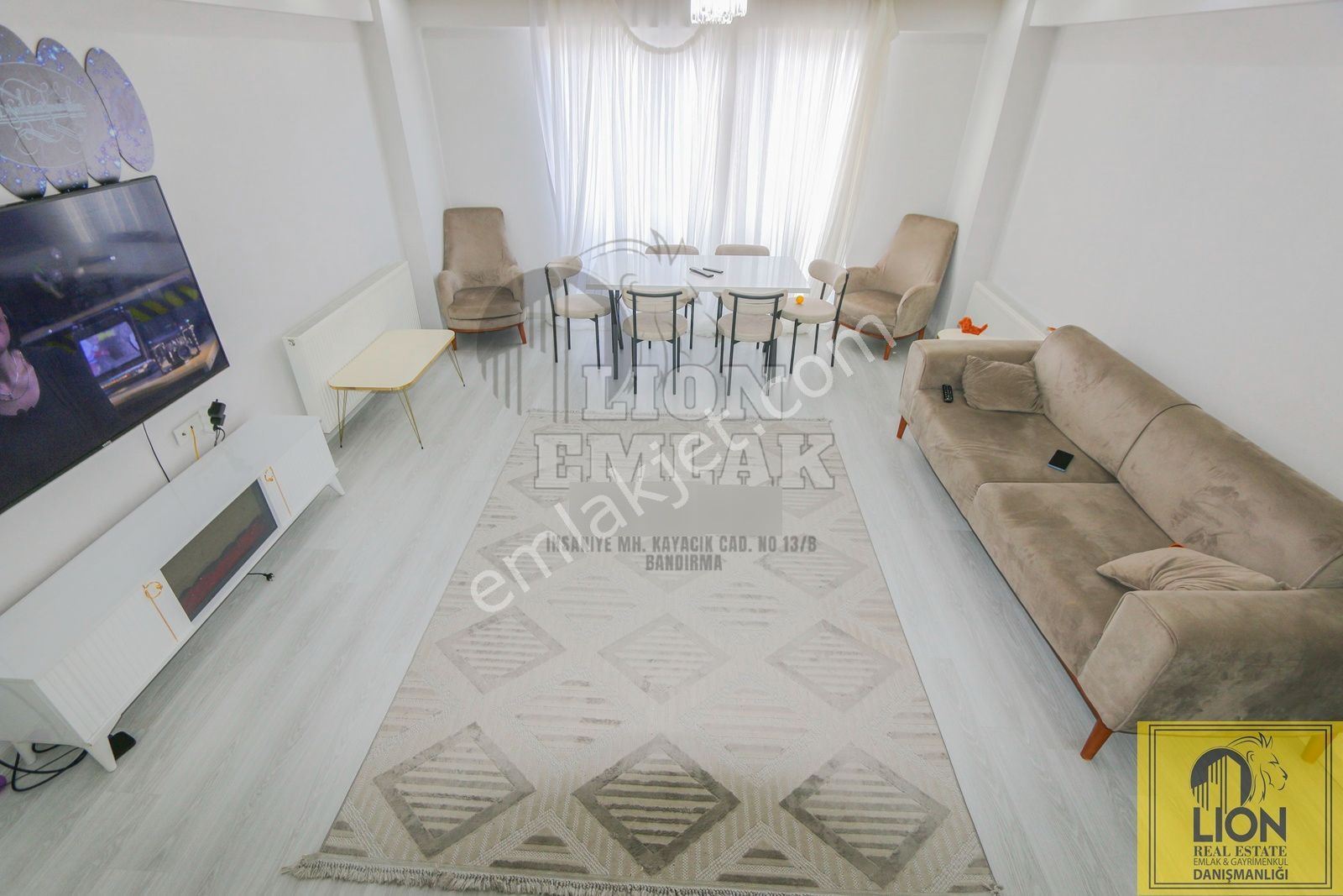 🟨⬛ Lıon Emlak'tan Özel Tasarım , Geniş Çift Cepheli 4+1 Satılık Daire⬛🟨 - Görsel 7