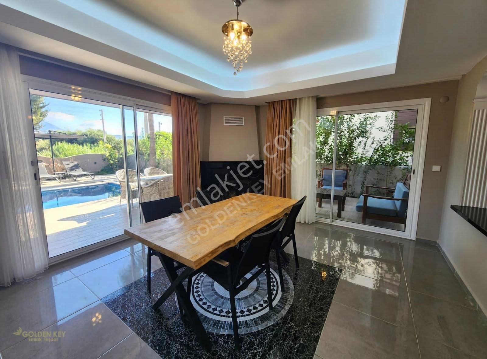 Çalış Plajına 200 M | 4+1 Eşyalı | Uzun Dönem Kiralık Müstakil - Görsel 12