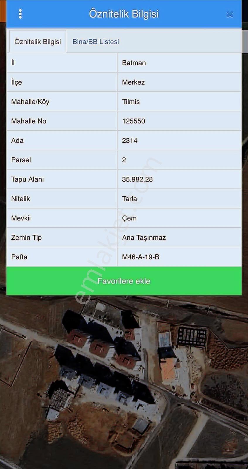 Tılmıste Yola Yakın İmara Sıfır Hisseli Tarla