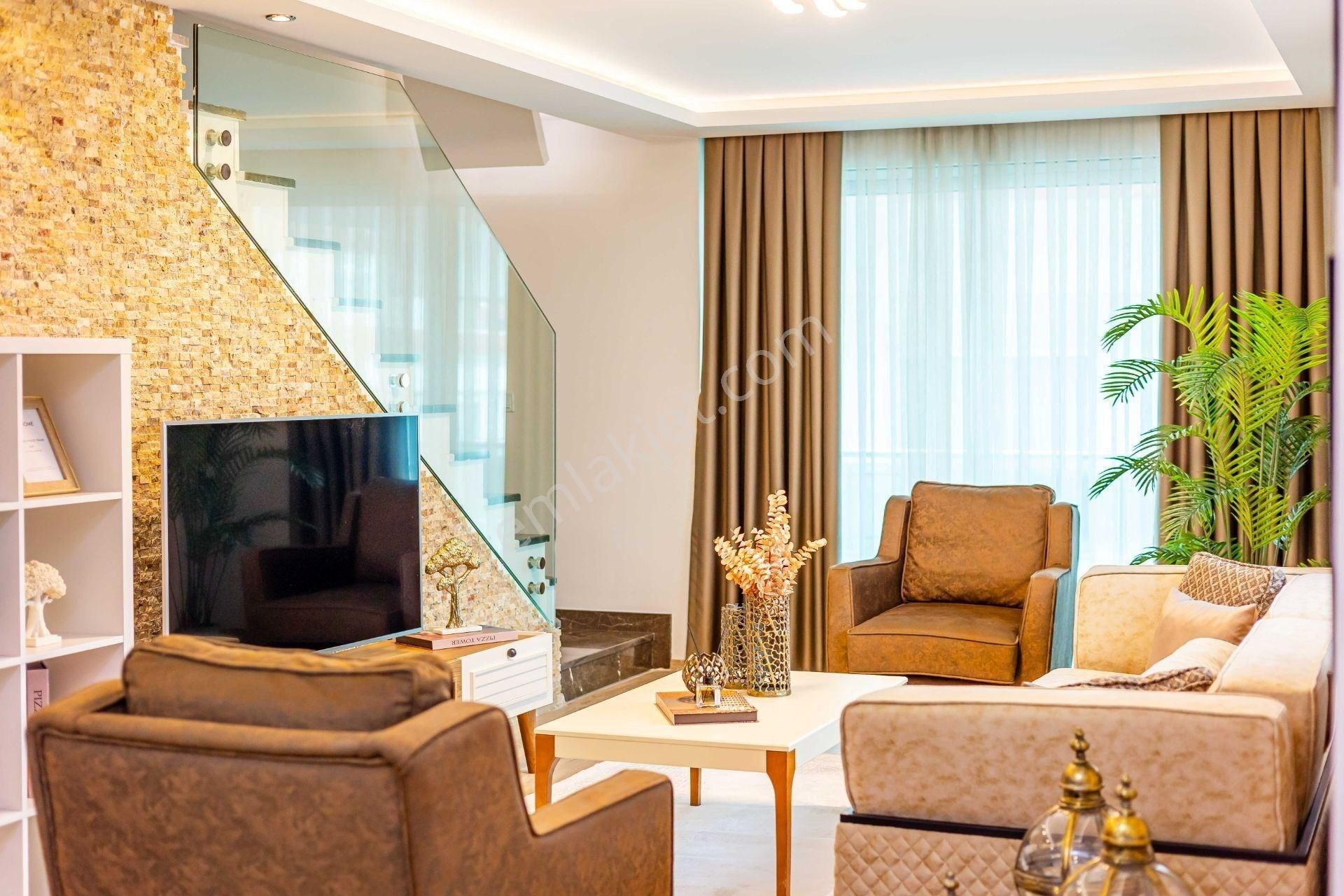 Alanya / Kestel | Denize Sıfır | Deniz Manzaralı 2+1 Çatı Dubleks - Görsel 31