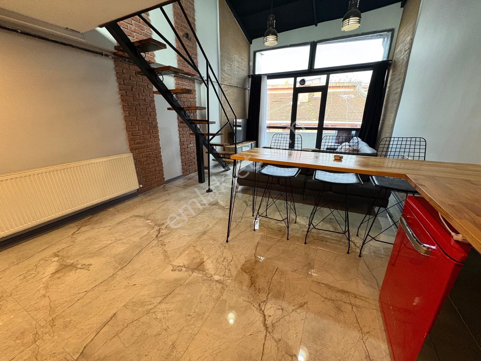 Görüklede Full Eşyalı Geniş M2 Dubleks 1+1 Satılık Loft Daire - Görsel 17