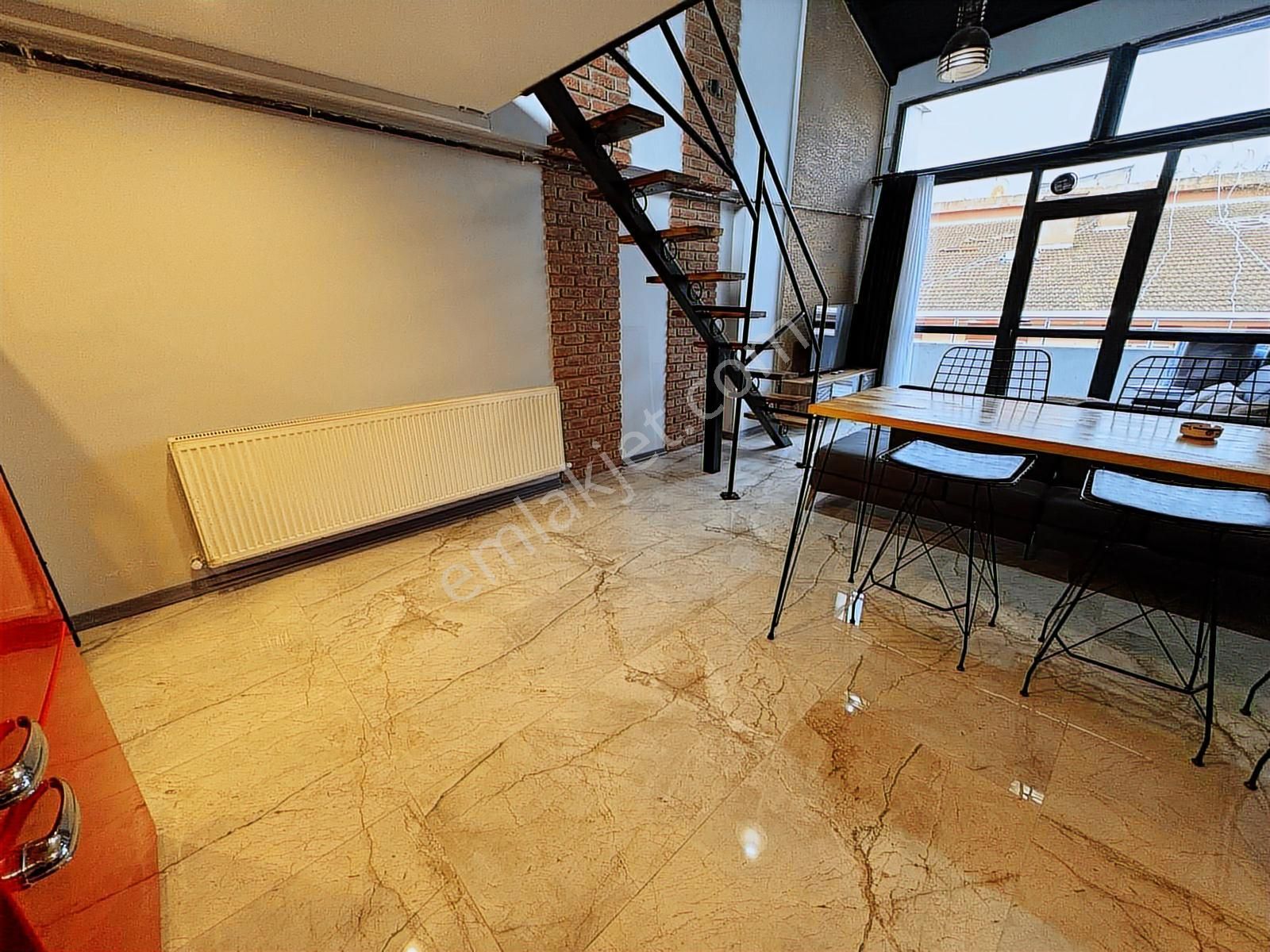 Görüklede Full Eşyalı Geniş M2 Dubleks 1+1 Satılık Loft Daire - Görsel 13