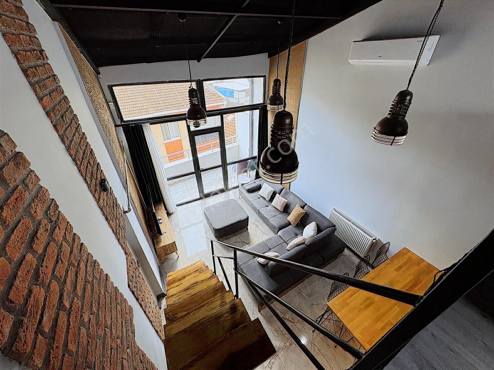 Görüklede Full Eşyalı Geniş M2 Dubleks 1+1 Satılık Loft Daire - Görsel 2
