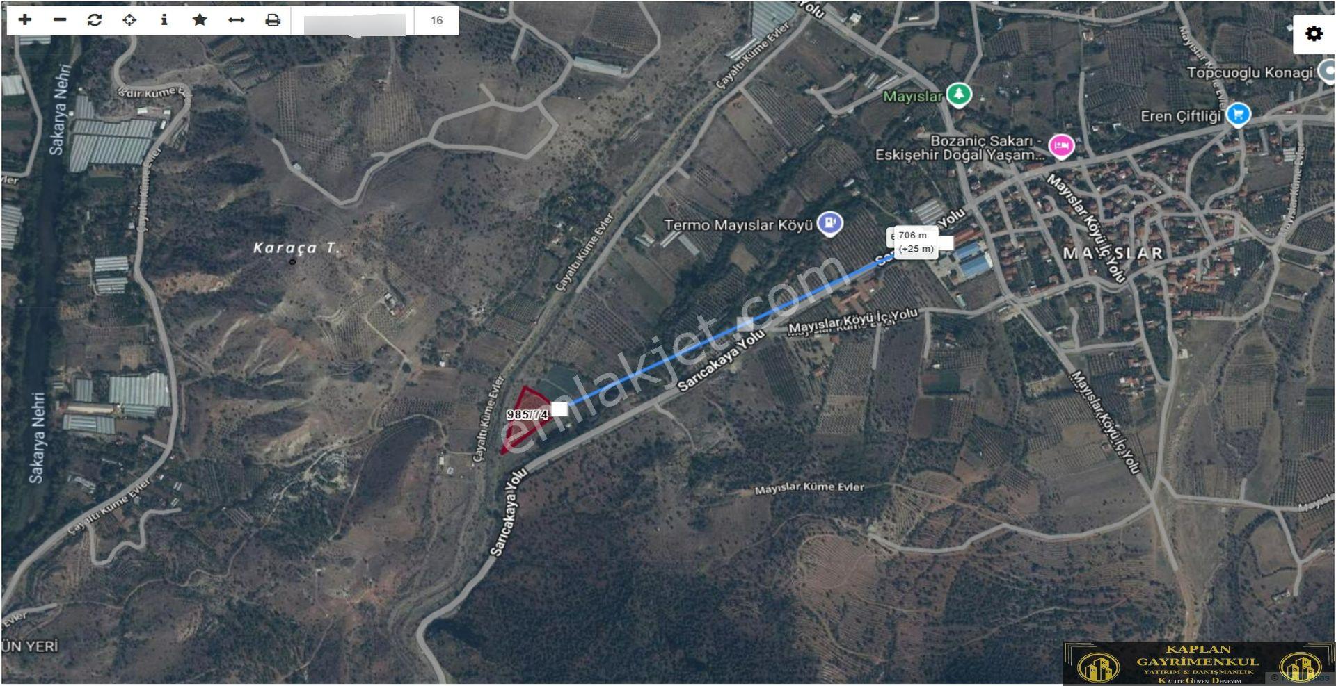 Kaplan Gayrimenkul’den Sarıcakaya Mayıslar Mahallesinde 4700 M² Satılık Yatırımlık Tarla - Görsel 3