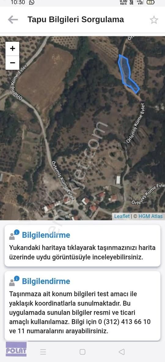 -1200m2-örlemişte Yerleşime Yakın(350m) Yollu,şakranadenize 8km - Görsel 4