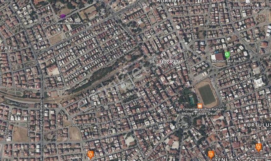 Tire Hürriyet Mah. Köşe Parsel 5 Kat İmar 3 Cepheli Satılık Arsa - Görsel 4