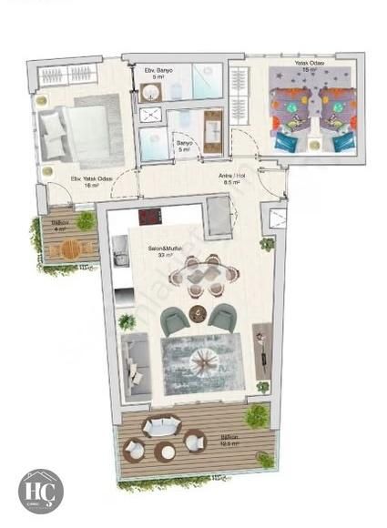 Acil Satılık Sultan Koyunda Full Deniz Manzaralı 2+1 Residence - Görsel 3