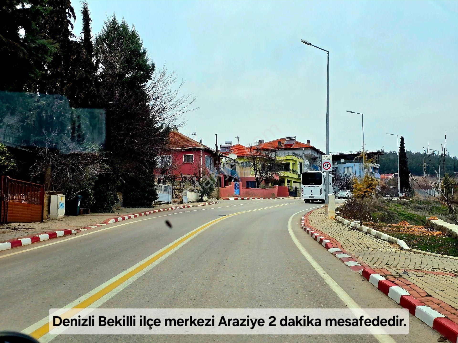 Denizli Bekilli Üçkuyu'da 1.161 M2 Karayolu Yanı, İlçe Toki Köy Manzaralı Tarla. Açıklamayı Okuyunuz - Görsel 6