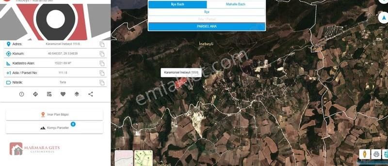 Marmara Gets - Karamürsel İnebeylide Köy Merkezine Yakın Tarla - Görsel 10