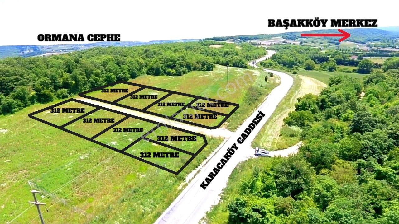 Çatalca Başakköy'de Cadde Cepheli Ormana Komşu Parseller