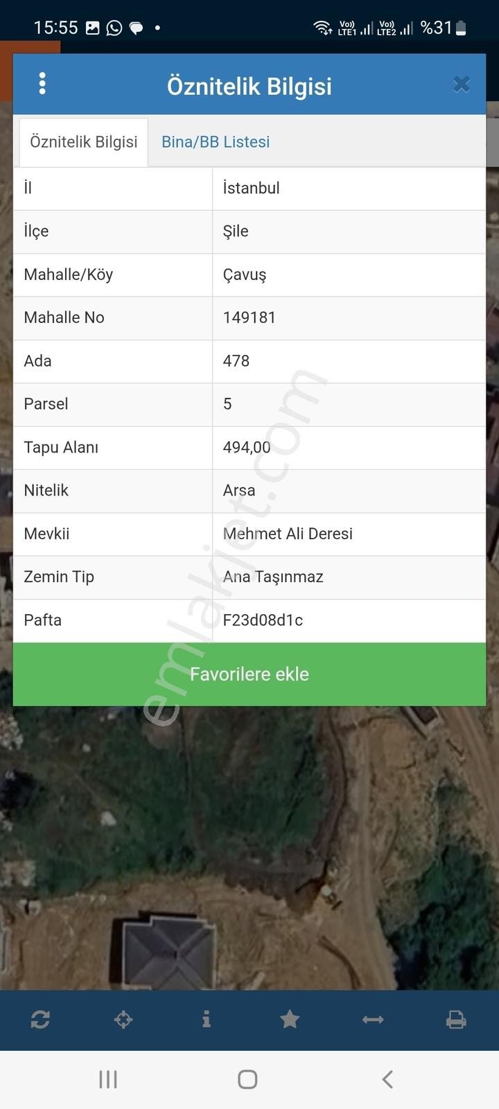 Dialog 100 Pey Den Şile Çavuş Mah.de 494 Metre 0.40 Emsal İmarlı - Görsel 6