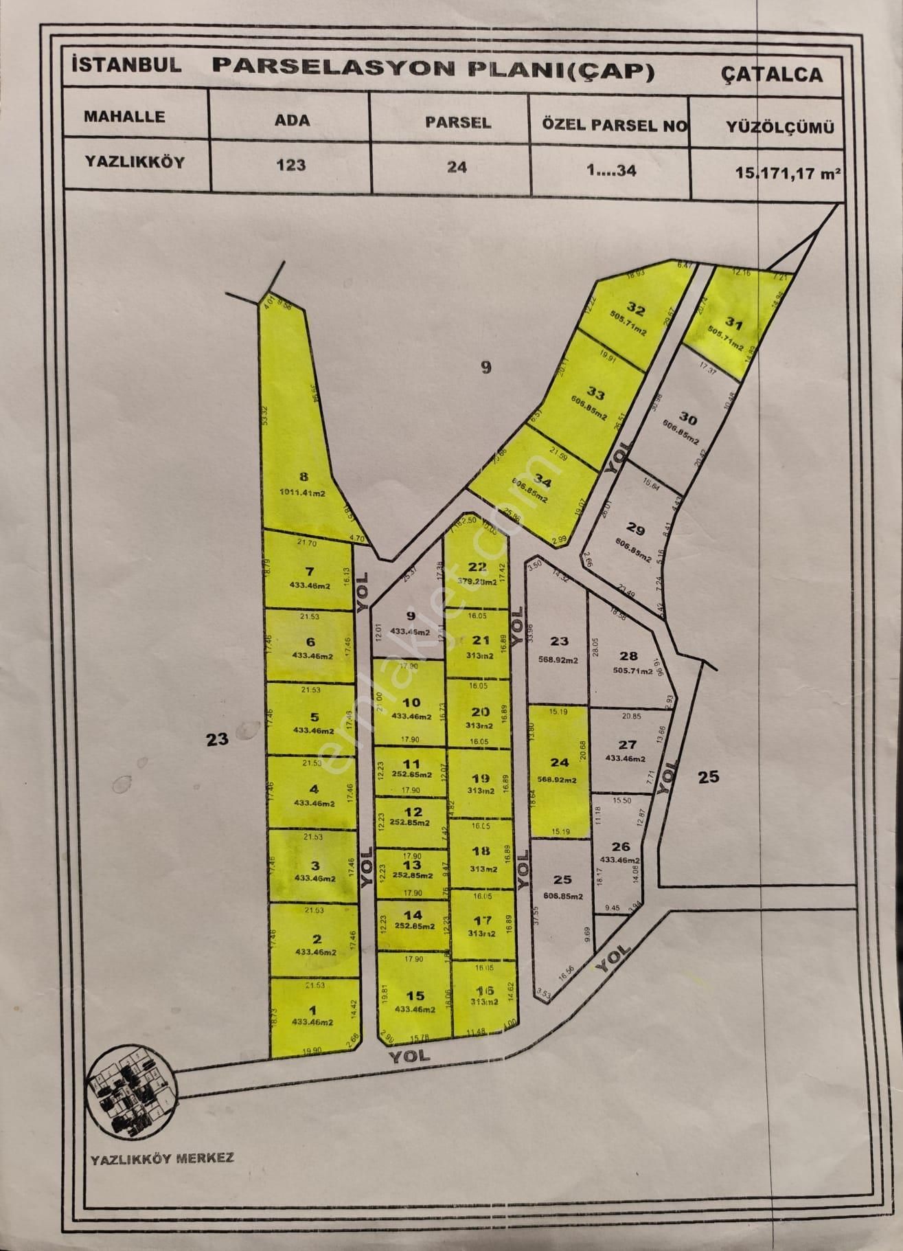 Çatalca Yazlıkköyde Kadastro Yola Cepheli Çaplı Parseller - Görsel 12