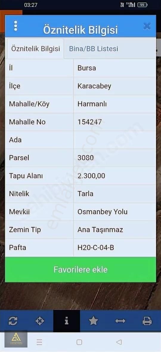 Harmanlı Da 2300 M2 Meraya Cephe - Görsel 3