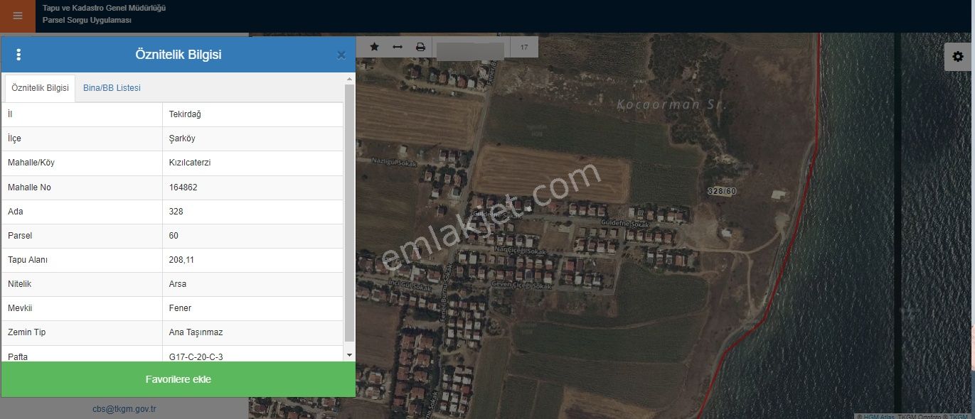 Tekirdağ Şarköy Kızılcaterzi Mahallesi Satılık Villa İmarlı Denize 90 Metre Fırsat Arsa - Görsel 14