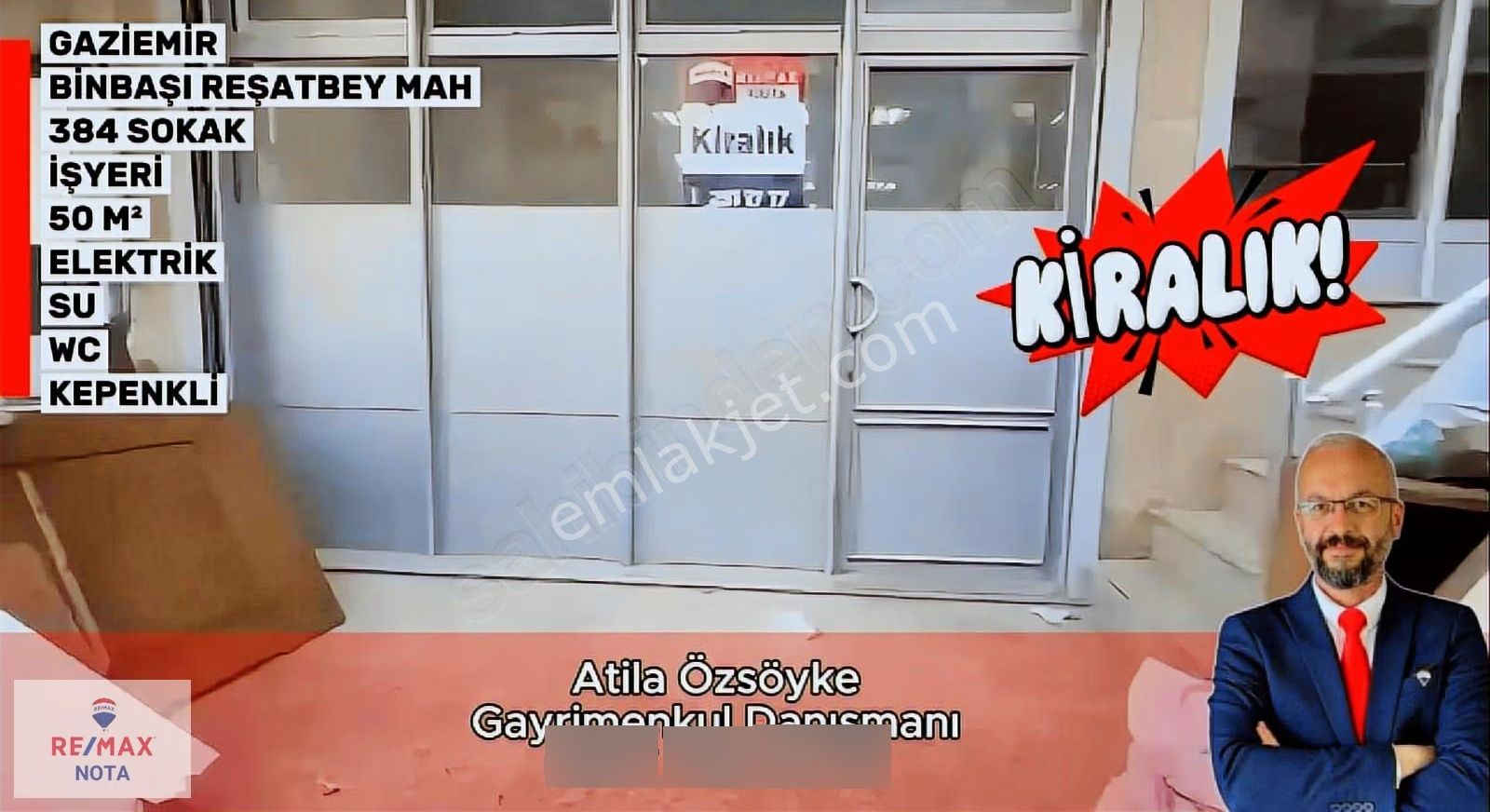 Gaziemir Binbaşı Reşat Bey Mahallesinde Kiralık Dükkan
