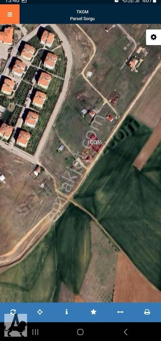 Temelli Toki Yanında Tek Tapu Asfalt Cepheli Villa Arsası - Görsel 3