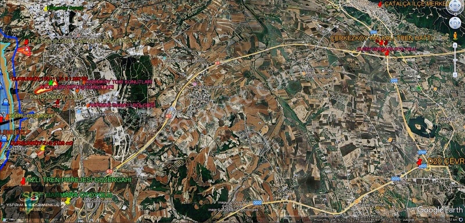 Çatalça Kaleiçi Mah. 386 M2 Çaplı Muvafakkatlı Yatrıma Uygn Acil - Görsel 18