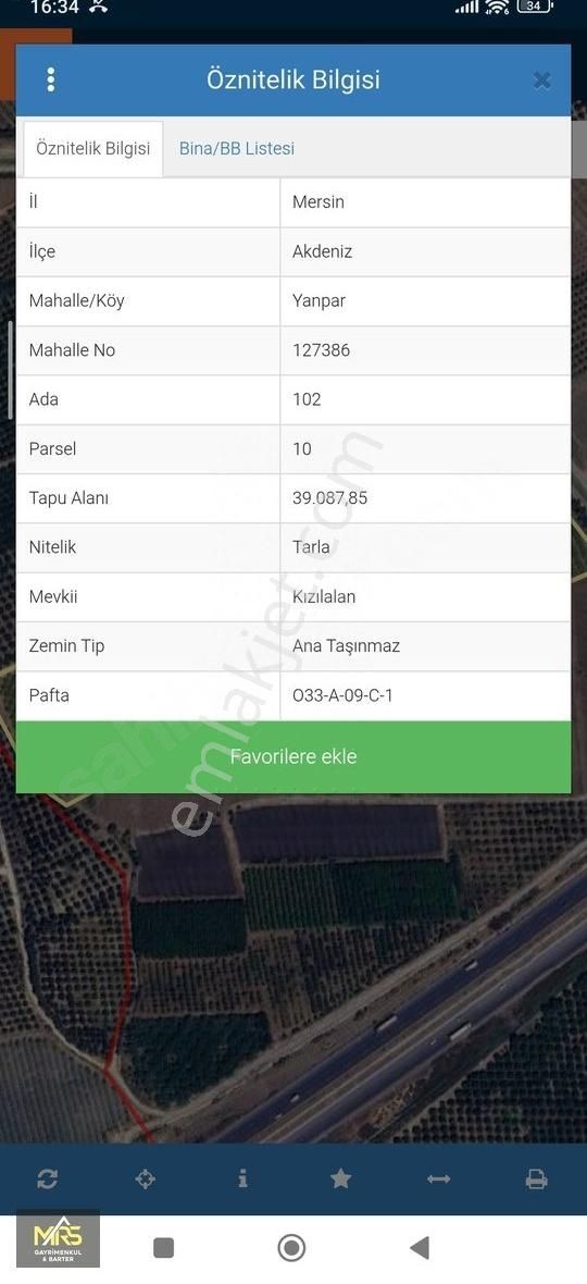 Mrs Gayrimenkulden Akdenizde Otobana 150metre Mesafede 39dönüm - Görsel 2