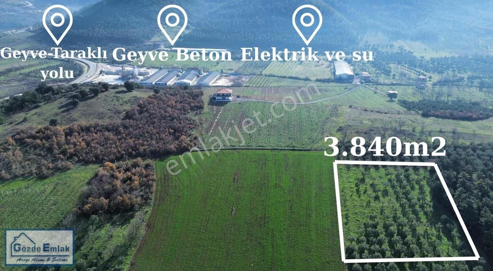 Sakarya Geyve Hırka Mah. 3.840m2 Yatırımlık Arazi