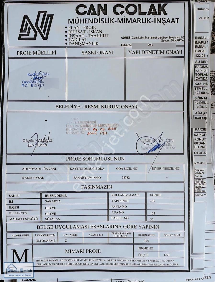 Sütalan Projeli 190m2 Ev Ve 506m2 İmarlı Arsa - Görsel 11