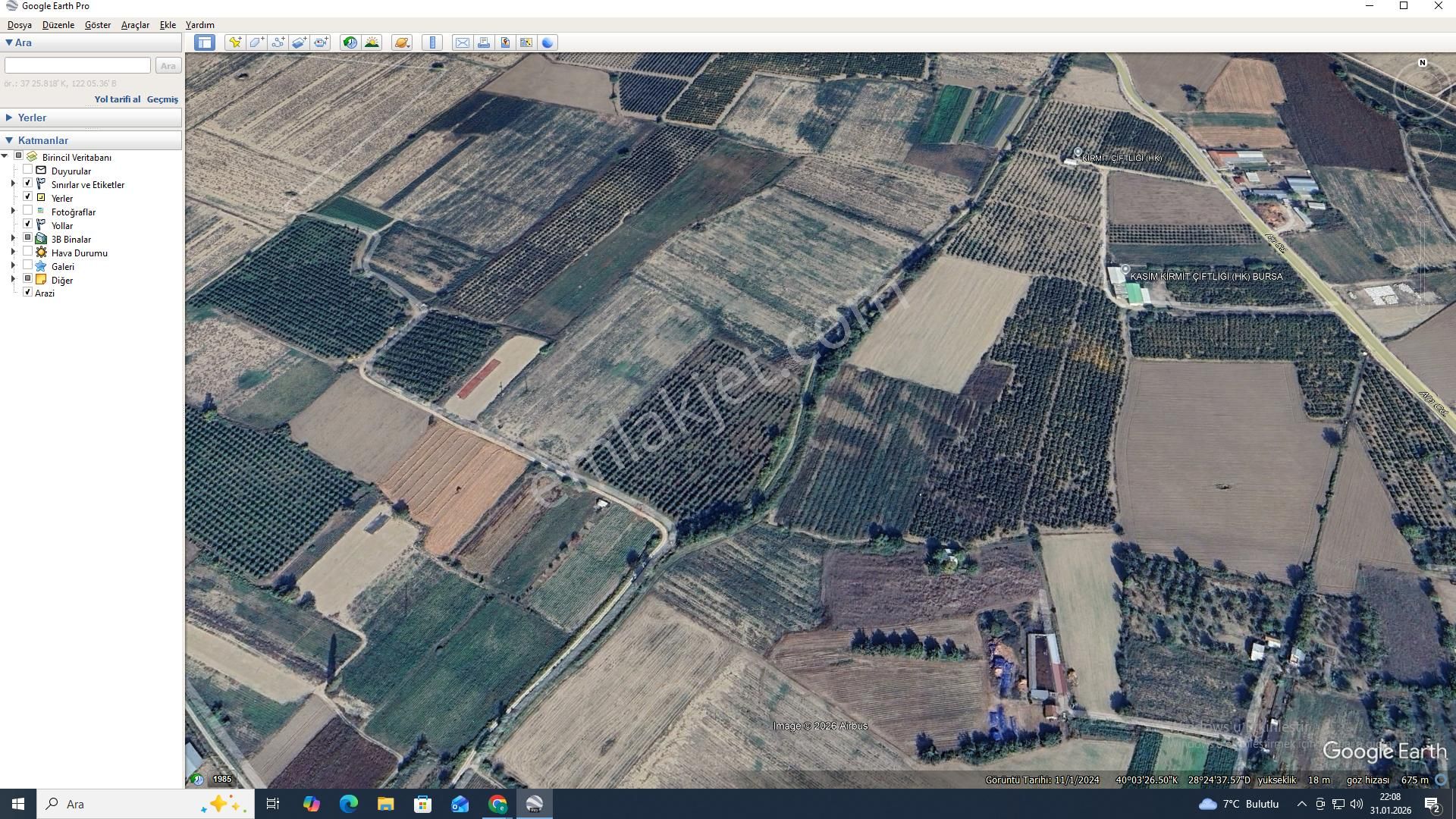 Mustafakemalpaşa İlçe Merkezinde 17 Dönüm Tarla - Görsel 4