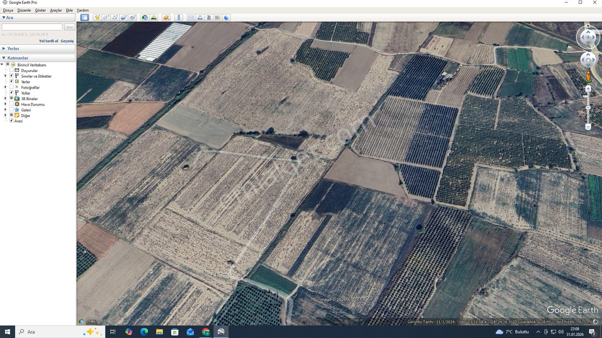 Mustafakemalpaşa İlçe Merkezinde 17 Dönüm Tarla - Görsel 3