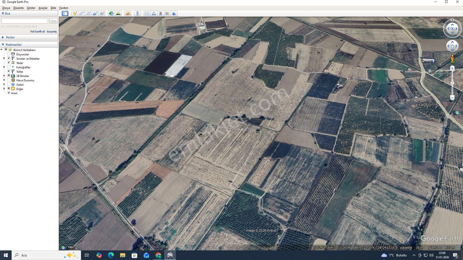 Mustafakemalpaşa İlçe Merkezinde 17 Dönüm Tarla - Görsel 2