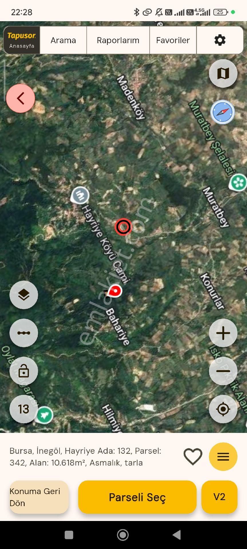 Bursa İnegol Hayriye Köyü 10.618 M2 Satilik Degerinin Altinda - Görsel 7