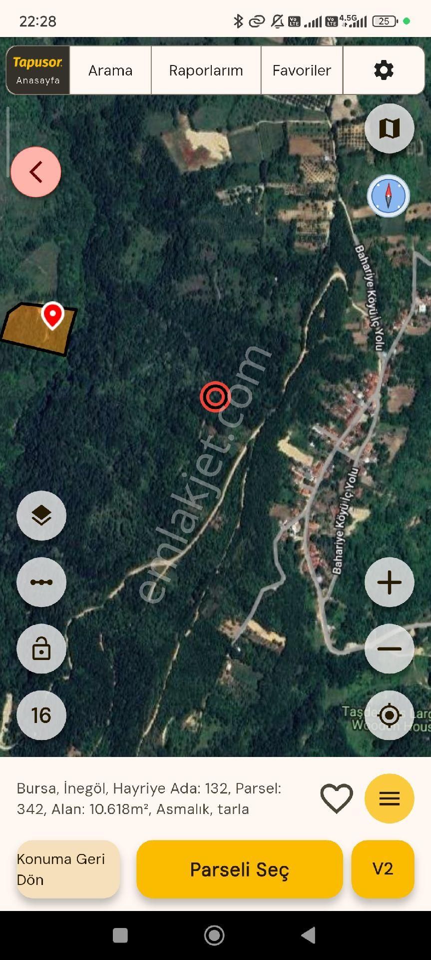 Bursa İnegol Hayriye Köyü 10.618 M2 Satilik Degerinin Altinda - Görsel 4