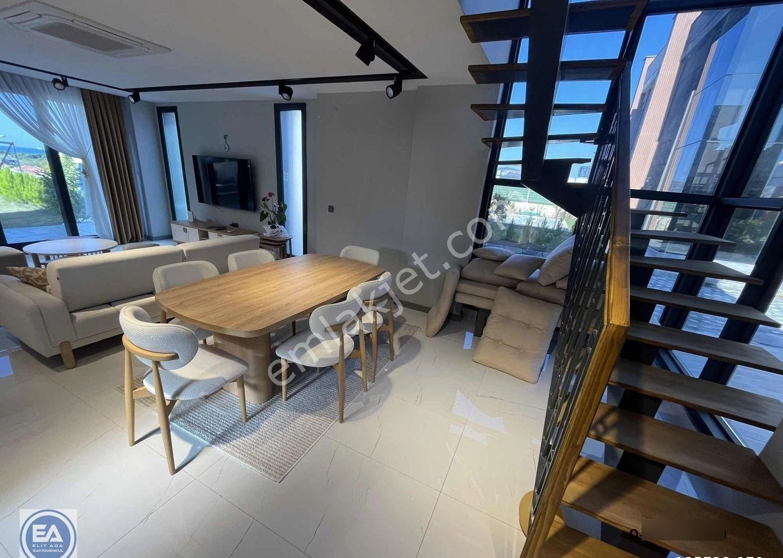 Karaova Da Özel Havuzlu Deniz Manzaralı Eşyalı Lüks Villa - Görsel 32