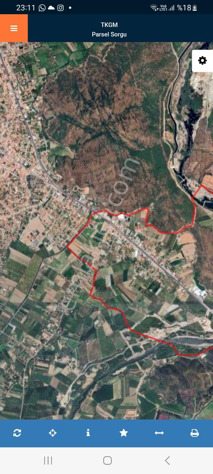 Dalaman Yerbelende İçinde Eski Ev Olan Arsa Sa